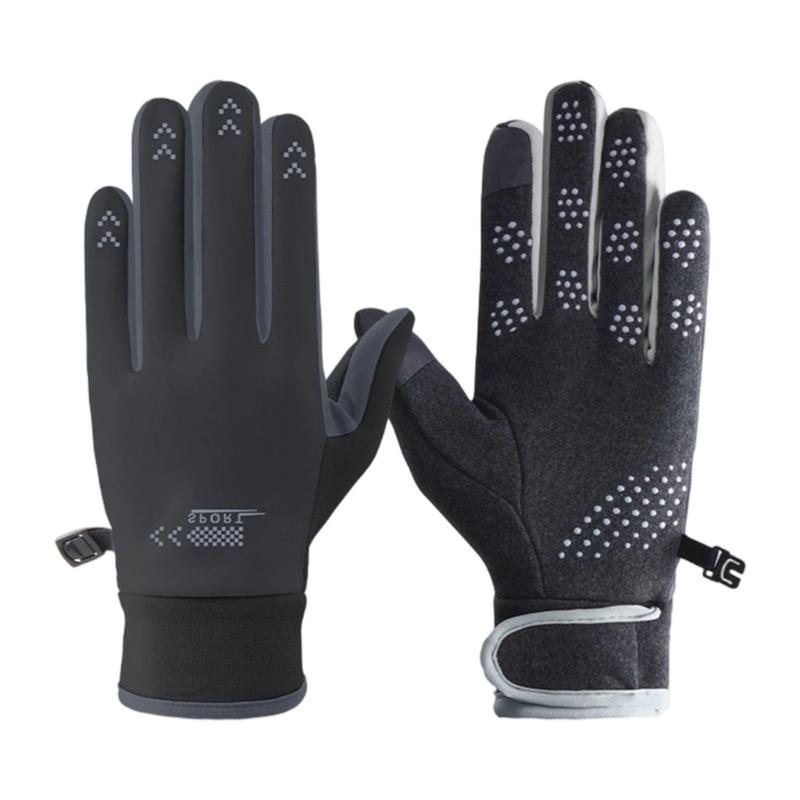 Winter Warm Touchable Screen Enabled Gloves For Men Women Waterproof Design NonSlip Palms Outdoor Sports