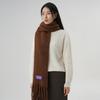 Boucle Oversize Brush Light Muffler_CAMEL