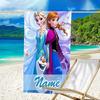 1pc Frozen10 Beach Towel with Custom Name, Beach/Swimming/Bath/Picnic/Camping Towel, Suitable for Seaside Beaches