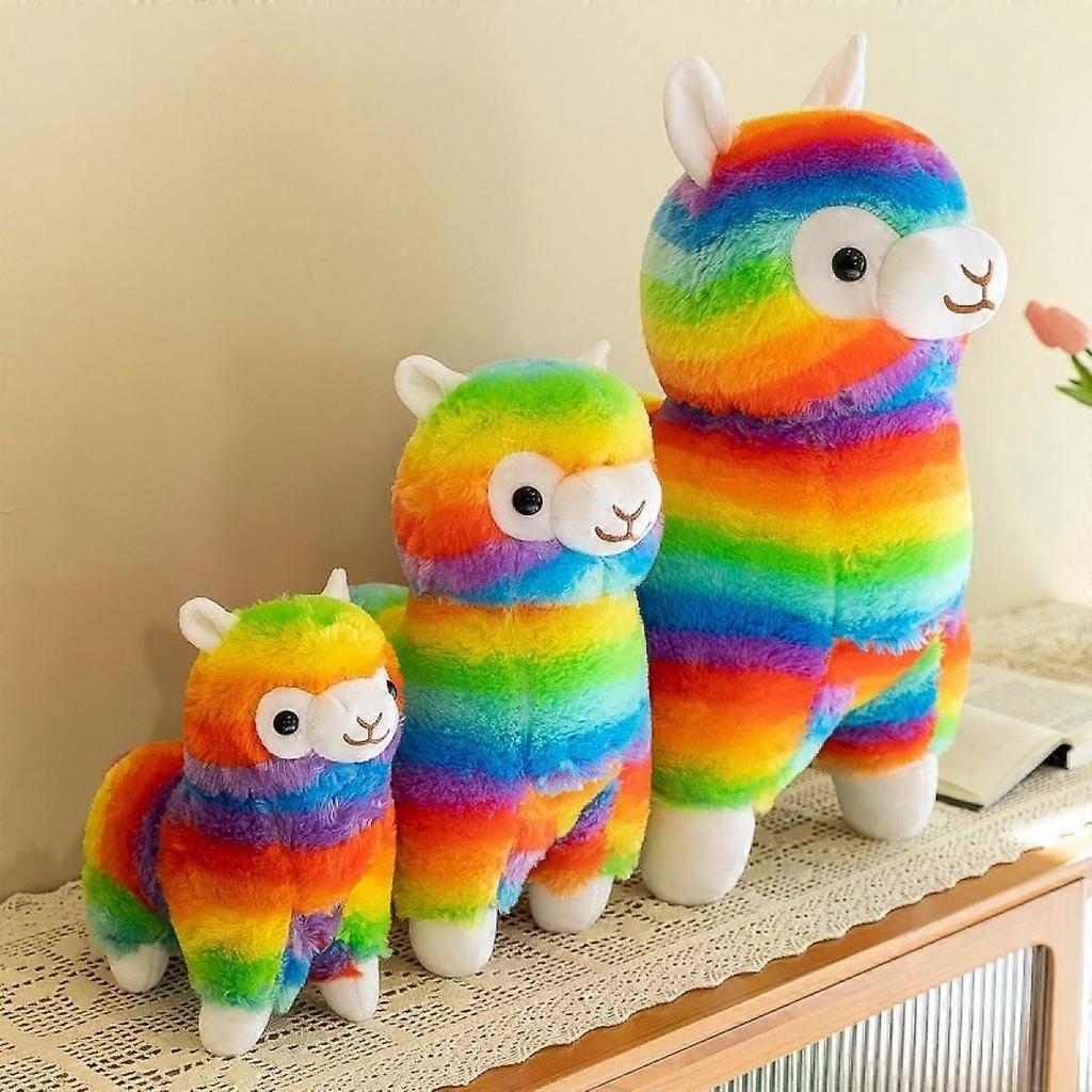 Rainbow Alpaca Doll 10" Soft Baby Stuffed Animal Toy Valentine's Day Birthday Xmas Christmas Wedding Anniversary Presents Gifts