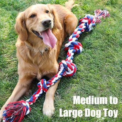 5-Knot Dog Rope Toy Heavy-Duty Dog Chew Rope Toy for Aggressive Chewer