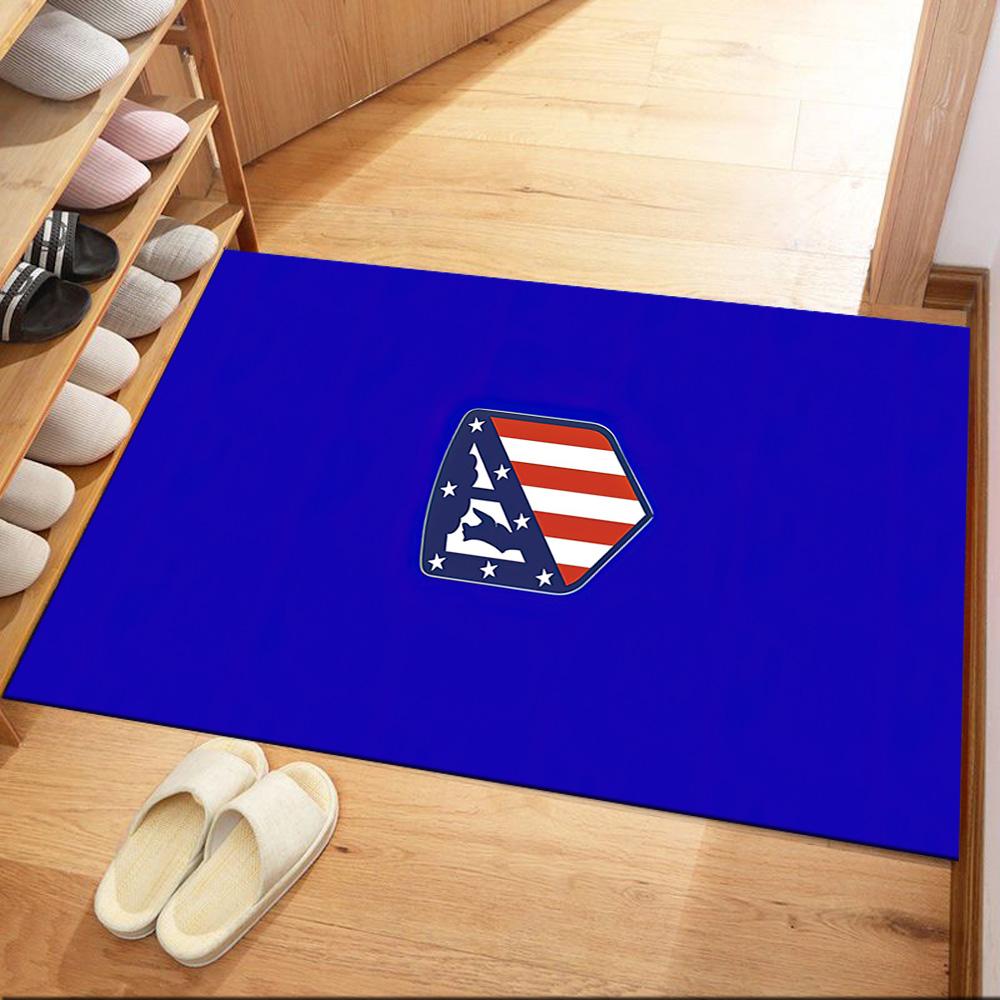 Atletico Madrid Teppich Geeignet für Spielzimmer Schlafzimmer Spielzimmer Außenbereich Rutschfester Teppich Anime Bürodekoration Perfekte Geburtstags-Weihnachtsgeschenkidee