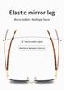 1 pair of retro rimless cut-edge tortoiseshell leg sunglasses for women outdoor street po all-match UV protection glasses