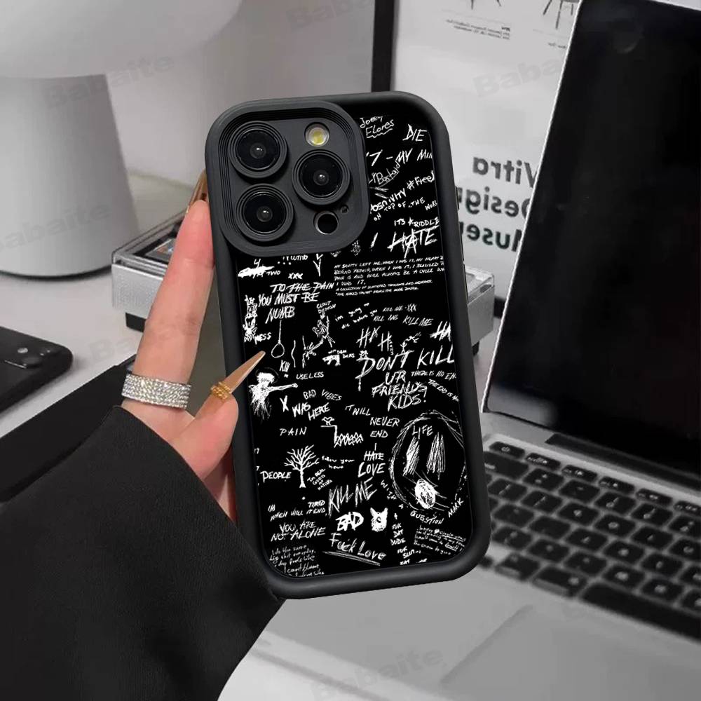 Handyhülle für iPhone 17 16 E 15 14 13 12 11 Pro Max Plus Rückabdeckung des Rappers X-XXXTentacionS