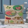 Studio G Hibli Treats Japanese Food Pillowcase Toon Gift Cushion Cover Bedroom Home Sofa Chair Seat Decor Pillow Case