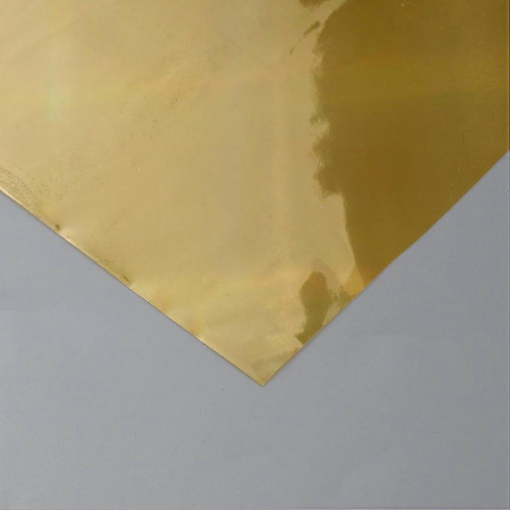 Iridescent Wrap Roll 16.4yardsx16.93Inch Rectangle Wrapping Paper Gift Wrapping Paper for Baskets Flower Bouquet Gift Wrapping Craft Paper Gold DIY