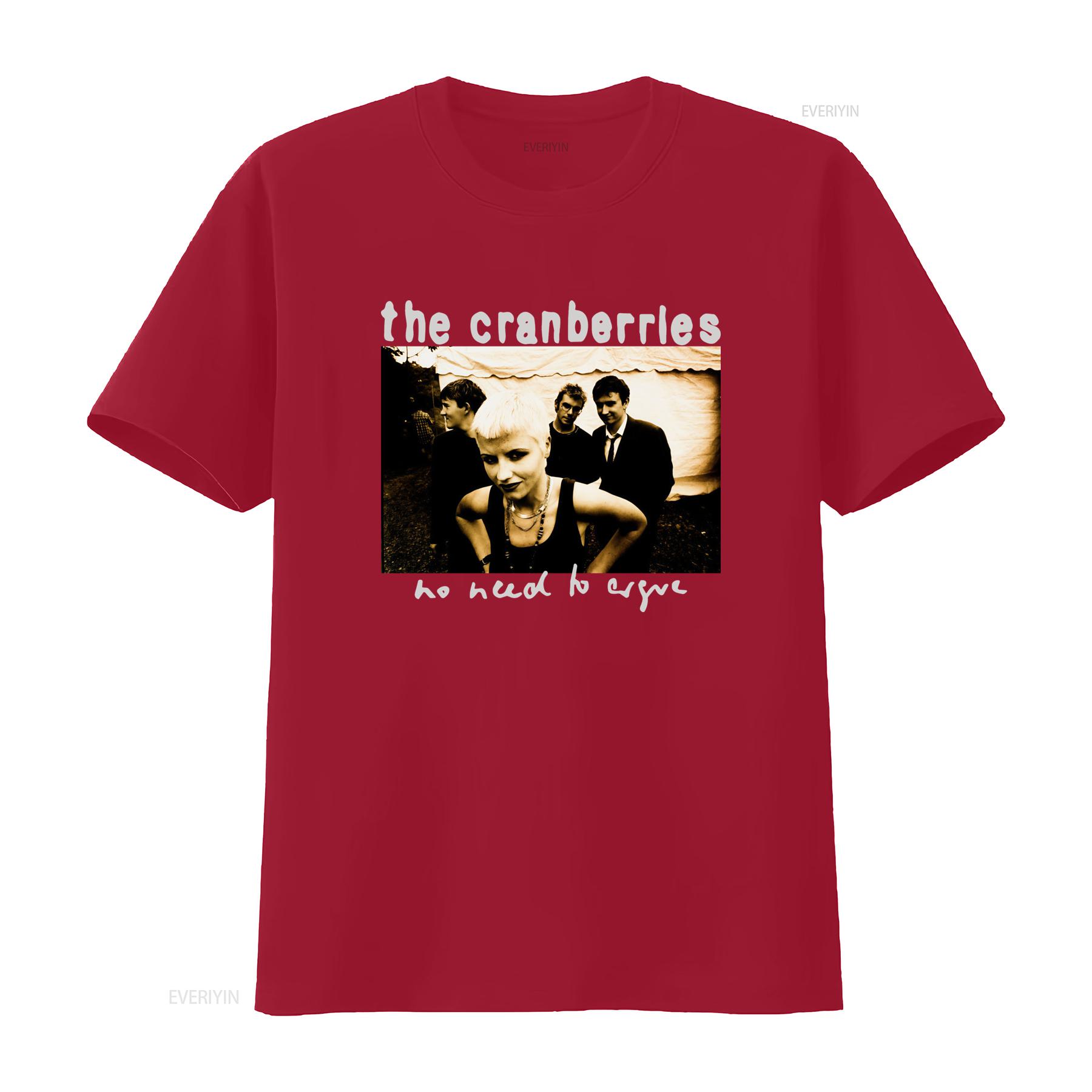 

Vintage 90s The Cranberries Band T Shirt Retro Style with Image and No Need to Cry Text Print vintage Washed Versatile S