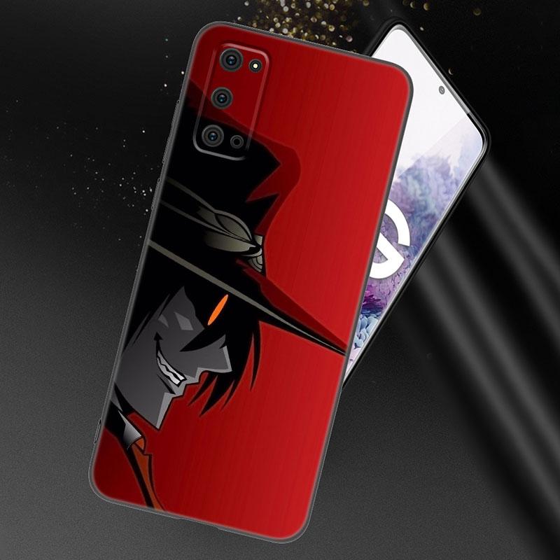 Anime Hellsing Black Silicone Phone Case For Samsung Galaxy S23 S21 S20 FE S24 S22 Ultra S10E S10 S9 S8 Plus