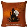 Halloween Pillow Pumpkin Little Witch Horror Cushion Linen Cushion Cover Holiday Party Pillow Cover Bed Backrest