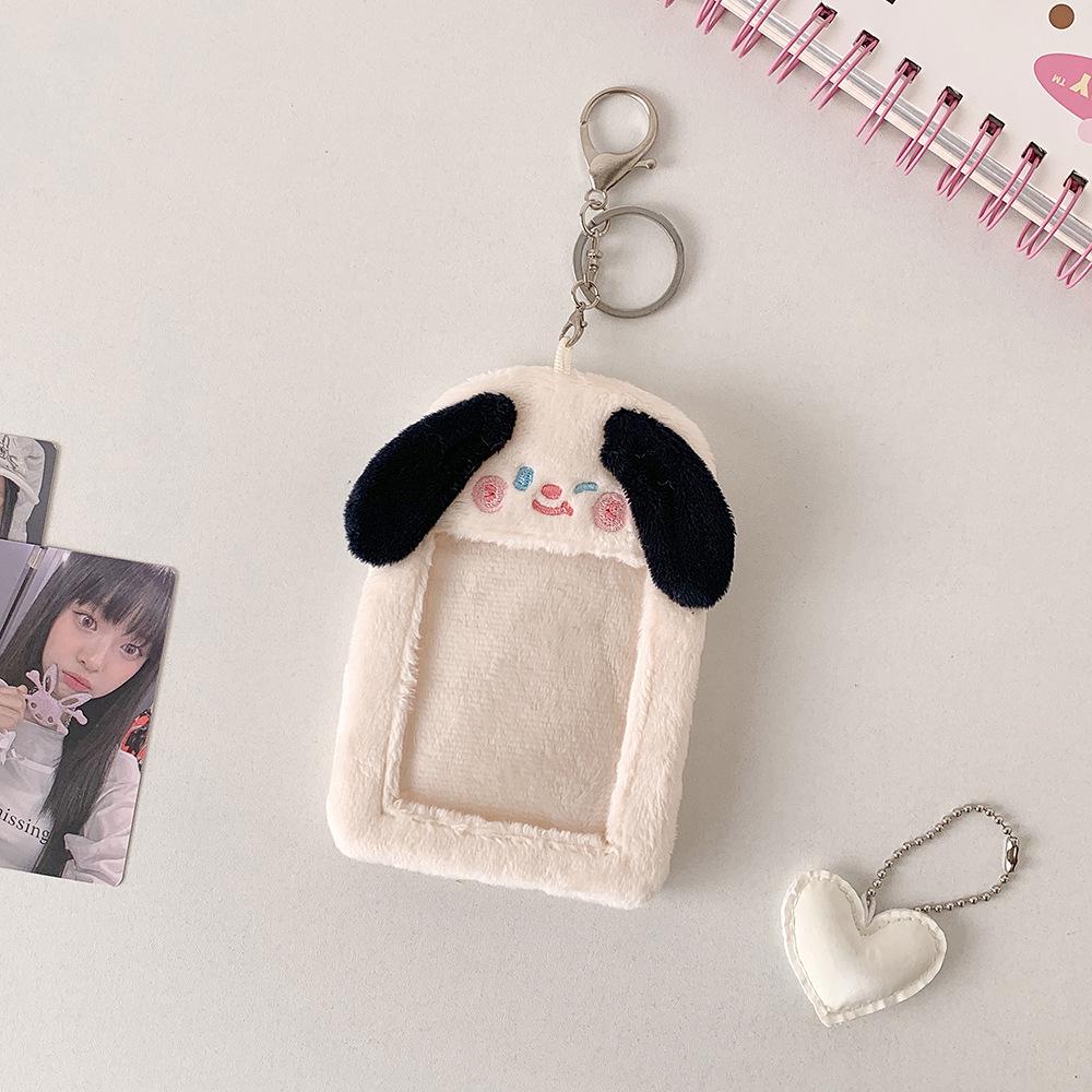 Star Idol Cute Animal Plush Card Holder - 3" Polaroid Display & Protective Sleeve Ornament