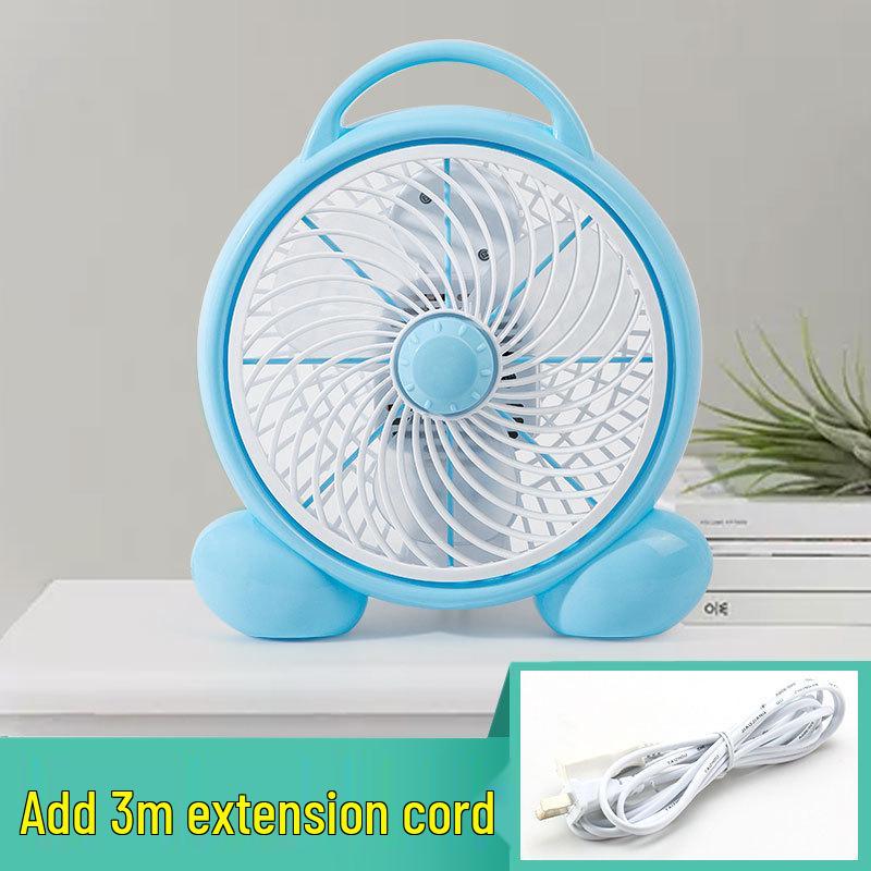 Compact Cartoon Electric Desk Fan for Student Dorms and Bedrooms