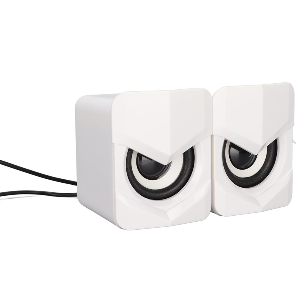 Desktop Speaker USB Powered Heavy Subwoofer Desktop LED Speaker for PalyStation4 Home Computer Laptop