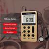 Mini Pocket Radio Receiver Portable Radios AM FM Rechargeble Sleep Time Earphone For Walkman Go Hiking