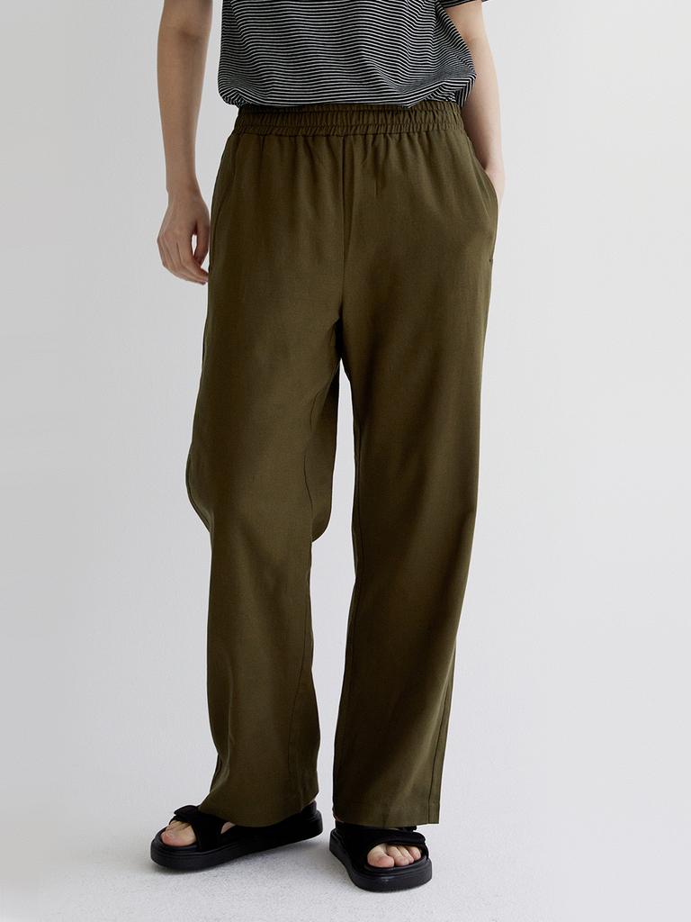 Tieseueichi Linen Elastic Waist Pants 8 Colors (Type A)