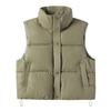 2024 Trendy Loose Stand-Up Collar Cotton Vest: Sleeveless Autumn/Winter Outerwear