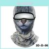 Gesichtsmaske zum Radfahren mit 3D-Tierkopf-Design, weiches Polyester für Wintersport
