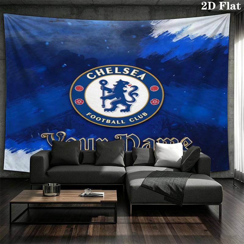 Chelsea F Custom Name Wall Tapestry Aesthetic Wall Hanging Printed Fabric Blanket Decorative Tapestries for Bedroom Living Room Home Decor