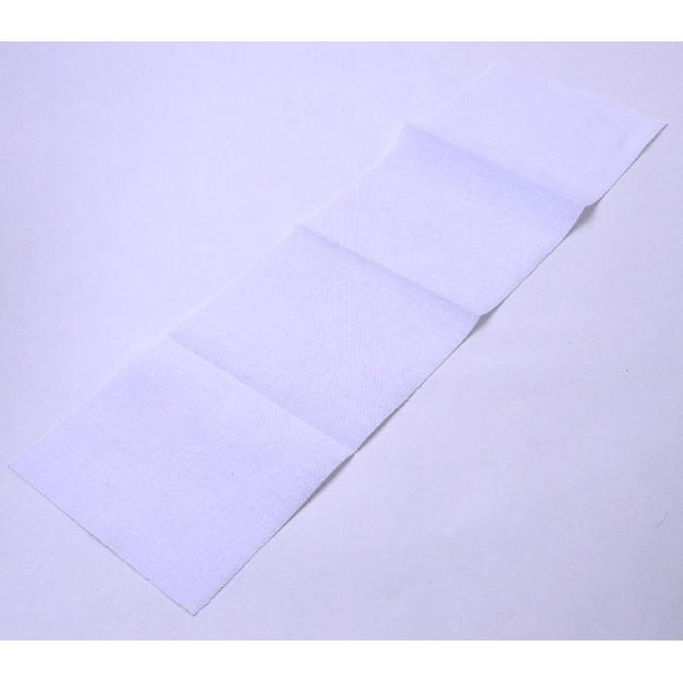 40 x 12 cm Extra Soft Cotton Iron-On Repair Patch, White
