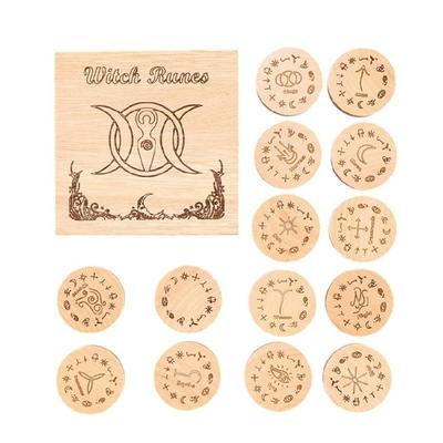 Rune Set Rune Stones Rune Tarot Card Meditation Fortune Telling Tool Witch Craft