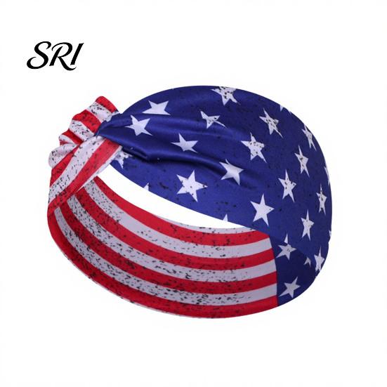 Diadema de Tela con Estampado de Bandera Suave para el Día de la Independencia con Estrellas Accesorios para el Cabello Americanos Diseño de Rayas Diadema Patriótica Festiva Accesorios Julio