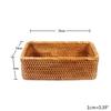Household Wicker Bread Storage Basket Display Tray Decorative Empty Gift Basket