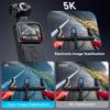 5K Pocket Action Camera with 6-Axis Gimbal Stabilizer, 270° Rotatable Motorized Lens, Face Tracking, WiFi APP Control, 1.69" Touch Screen