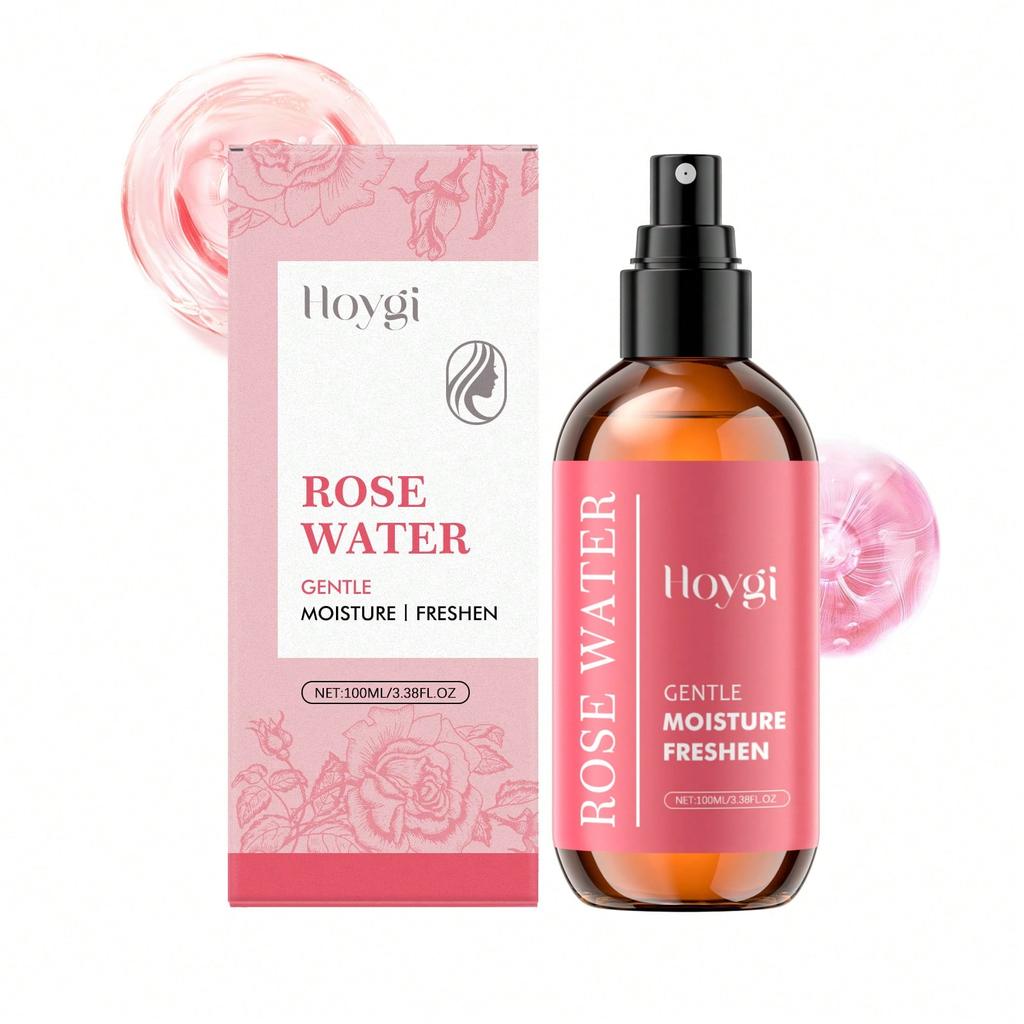 1pc 100ml Rose Facial Moisturizing Mist, Toner, Facial Mist Moisturizing, Anti-Aging, Pore Minimizin