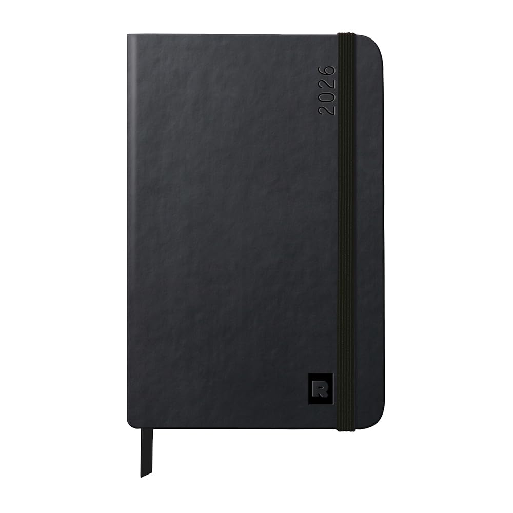 Rhodia January Planner Weekly Left Planner Weekly Rhodia cf117069 [2026 Start] Diary, A6, Type, "Web Horizontal" Black,