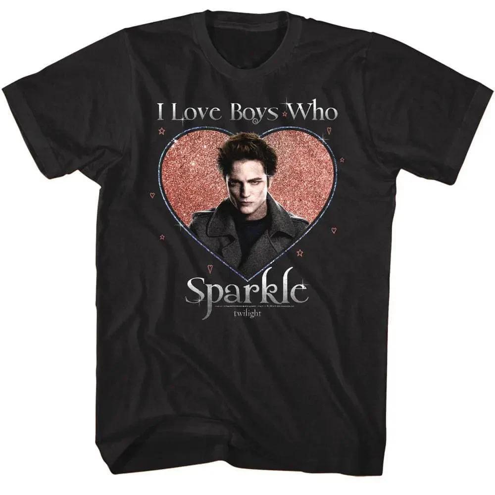 Twilight I Love Boys Who Sparkle Men s T Shirt 2XL