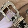 Vintage Five-Pointed Star Belt Y2K Jeans Decor Adjustable Shiny Star Waistband  Dress Decoration