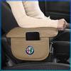 For Alfa Romeo 147 159 Giulietta Giulia Mito Spider Alpha Nheadrest 1Pcs Leather Car Armrest Mat Tissue Boxes Height Pad Armrest Box