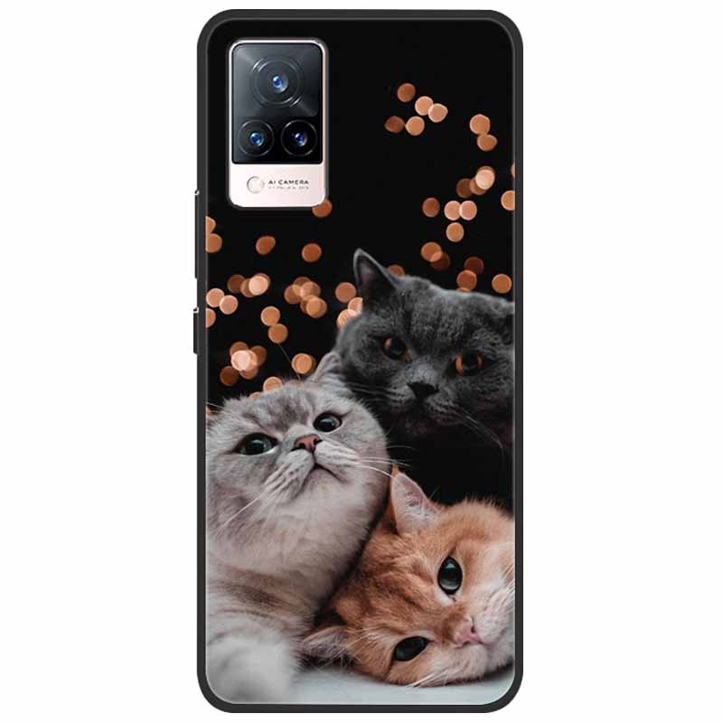 Miękkie Silikonowe Etui Na Telefon Dla vivo V21 5G 4G V21E V2027 Y11S Y12S V20 V2025 V 21E TPU Coque Pokrowiec Dla Vivo V 21e 21 Ochronne