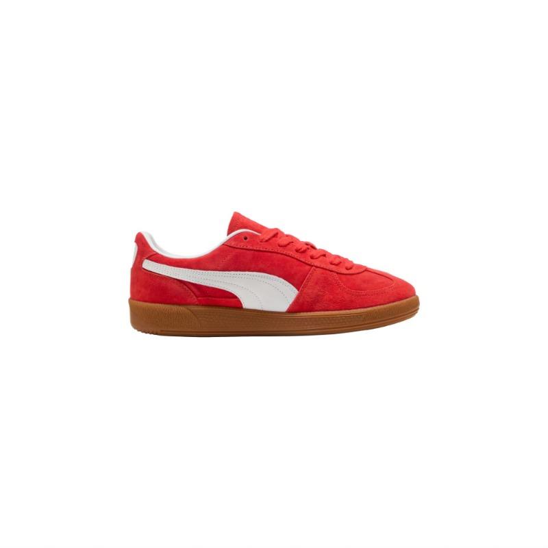Puma Palermo Sneakers Unisex Versatile Low Top Retro Sneakers Red 396463-58