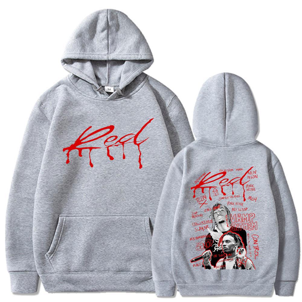 Rapper Playboi Carti Whole Lotta Red Hoodies Opium Ken Carson Narcissist Gothic Hooded Sweatshirt Mens Women Oversized Pullovers