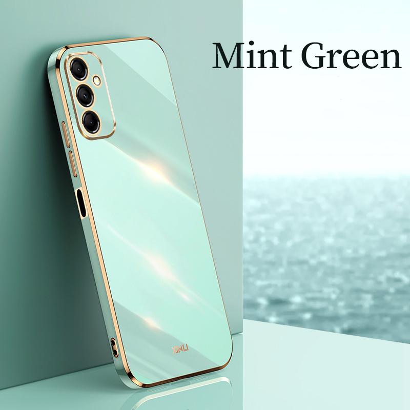 

Electroplated Plating Square Frame Phone Case Funda For Samsung Galaxy A56 A36 A26 A16 A55 A35 A25 A15 A 55 35 25 5G Soft Cover Galaxy A15