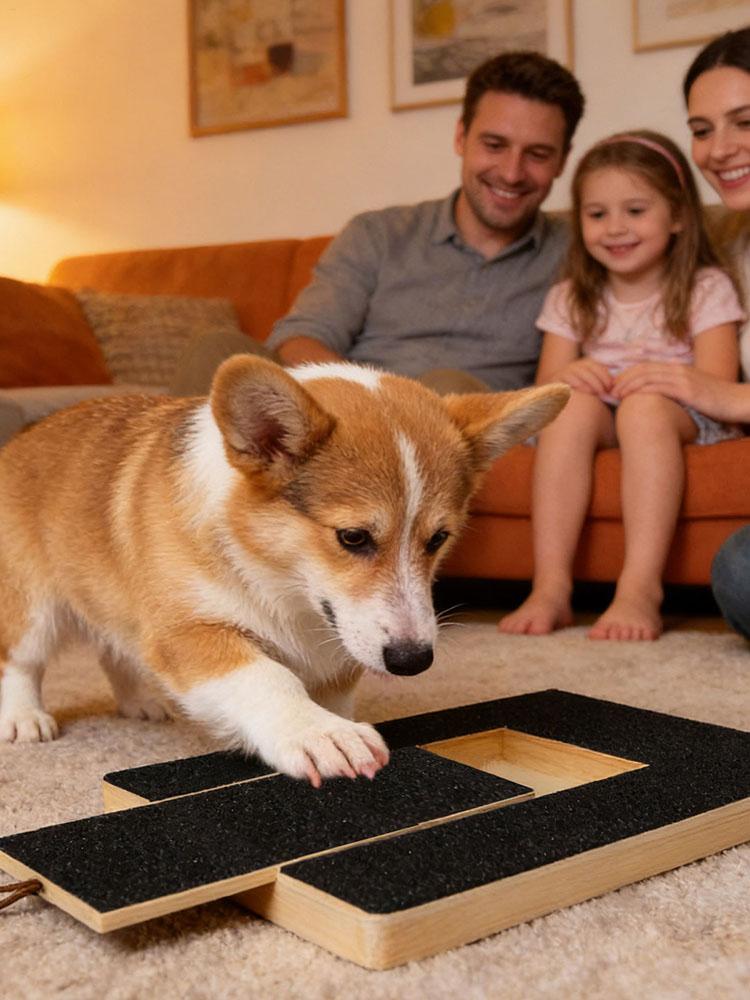 Holz Hunde Nagel Kratzbrett Verstellbar Schubladen-Typ Kratzbrett Für Nagelpflege Bequem Selbstkratzer Schleifspielzeug