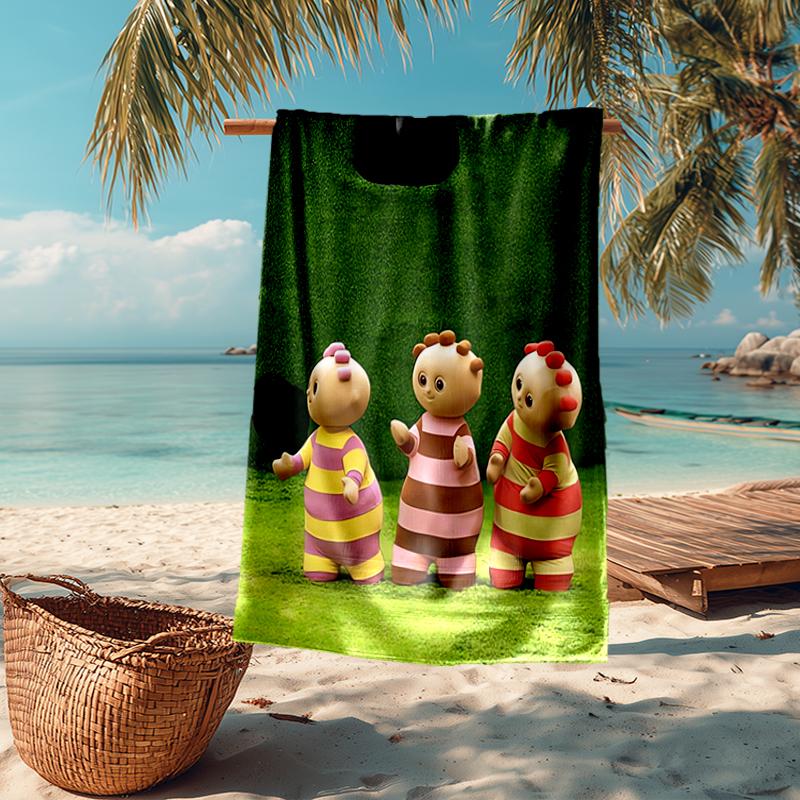 Ultra-Soft Beach Towel with In the Night Garden Theme,Ideal for Pool - Camping, Diving - Perfect Travel Essential, Vibrant Beach Towel.