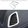 For Mercedes-Benz GLC 2016- Silver Steel Dash L&R AC Air Outlet Vent Frame