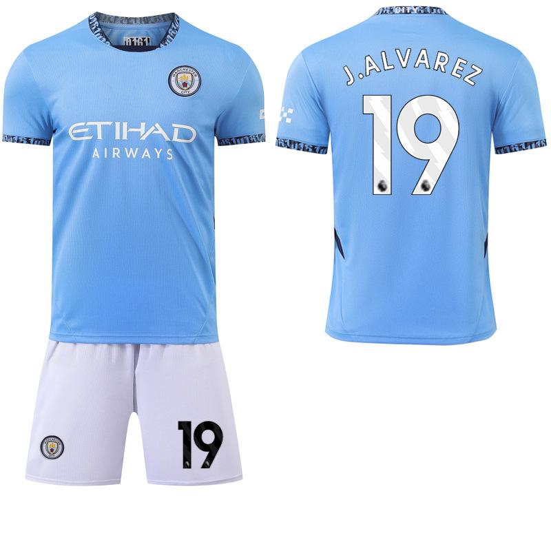 

Домашняя футболка Манчестер Сити 2024-25 #9 Холанд #17 Де Брюйне Футбольные майки 24