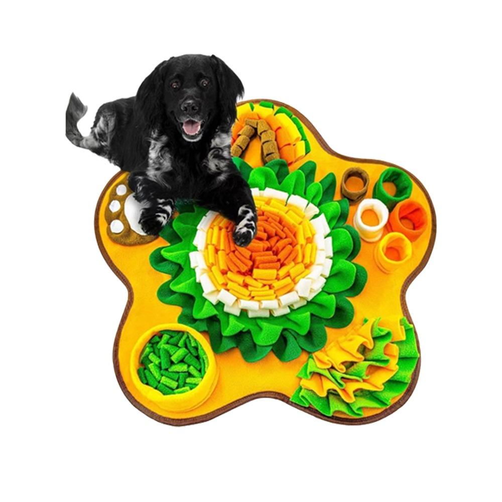 Neue Polyester Welpen Schnüffelmatte Große Größe Langsames Fressen Hunde Puzzle Futterspender Futterausgabe Langlebige Haustier Duftmatte für Hundetraining