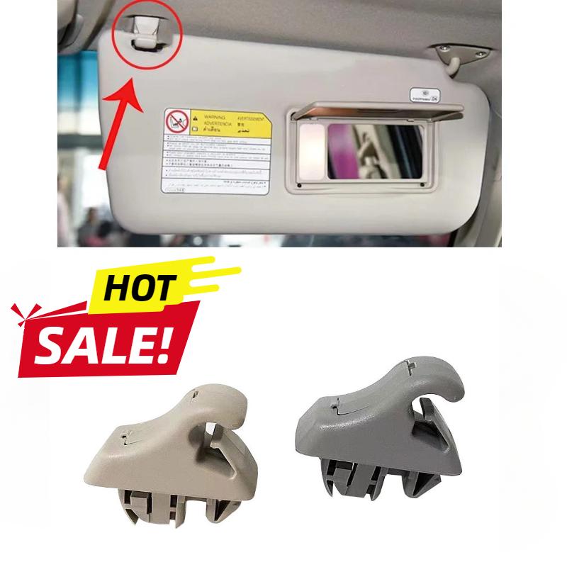 2Pcs Car Sunshade Fixing Buckle Support Makeup Mirror Clip Interior Hook Bracket Suitable For Mitsubishi Pajero V73V77V93V97 Y58