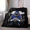 1 Stück Blaue Rugby-Spieler-Decke, Leichte Flanell-Kuscheldecke für Sofa, Bett, Reisen, Camping, Wohnzimmer, Büro, Couch, Stuhl und Bett
