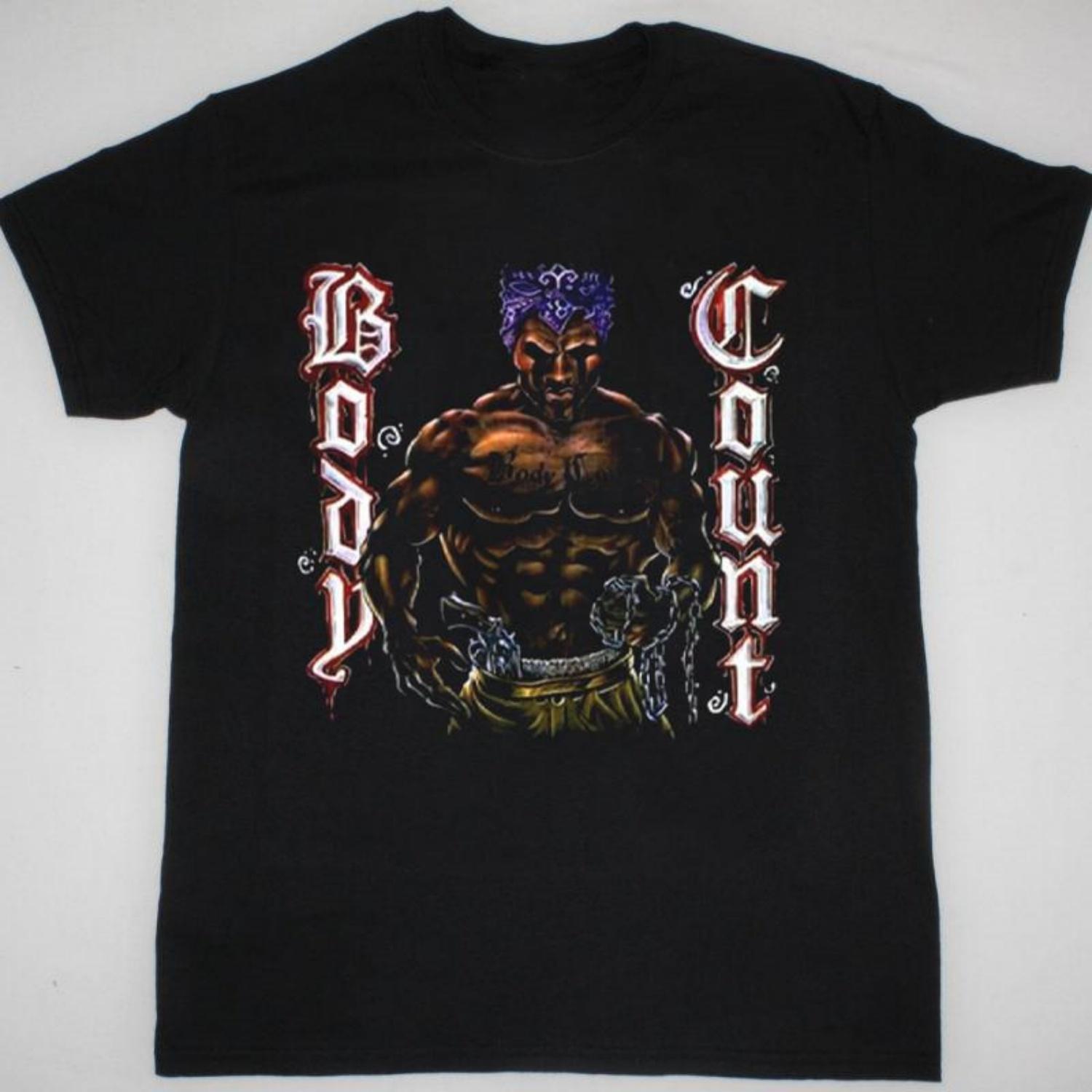 Body Count Body Count (1992 Album Short Sleeve Black All Size Shirt Unisex T-Shirt S чёрный