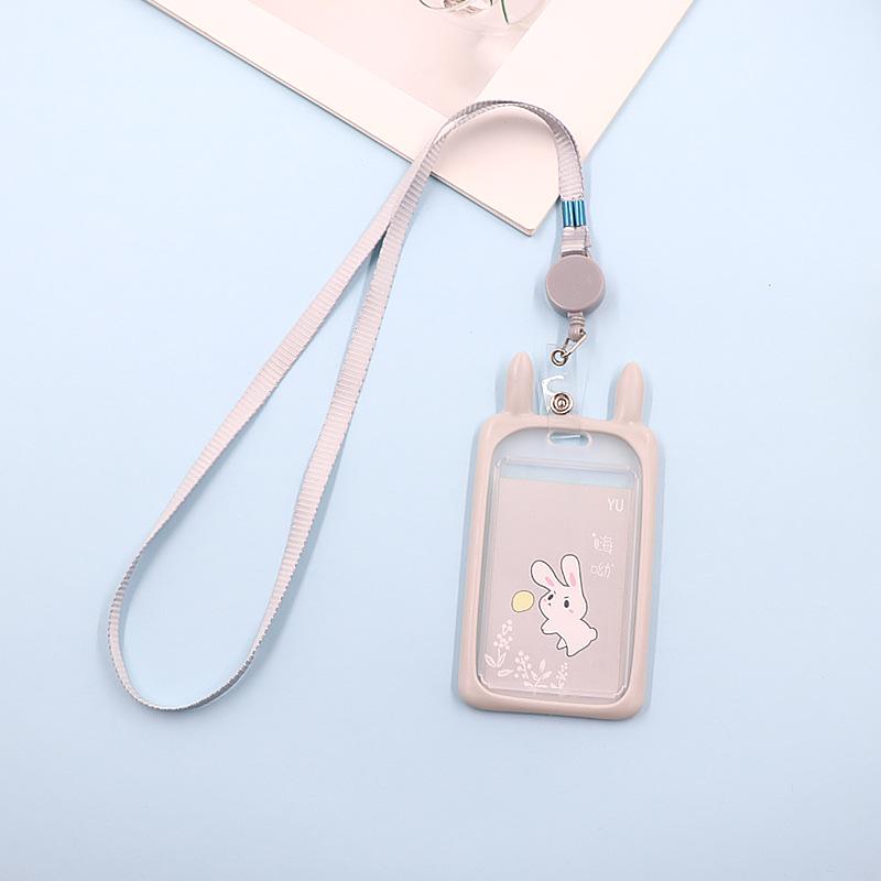 

Креативный ретракторный ланьярд с котенком для кампуса, держатель для ID-карты и карты доступа