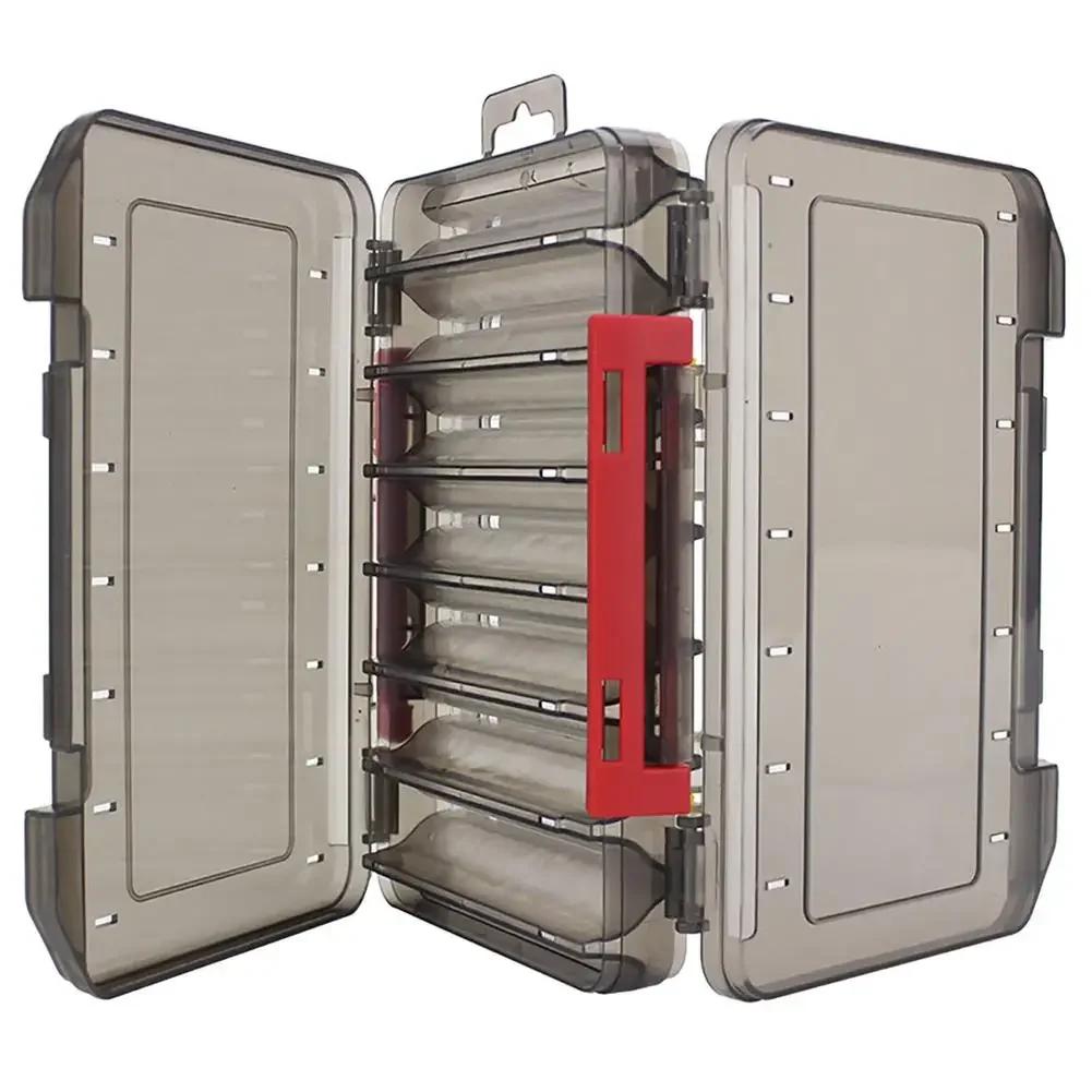 

14 Compartments Large Fishing Tackle Box Double Sided Case Bait Lures Hook Container Plastic Storage Case Multi-Grids Box Pesca