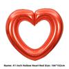 Große hohle Herz-Ballons aus Aluminiumfolie Hochzeitsfeier Valentinstagsdekorationen Schaufenster-Arrangements