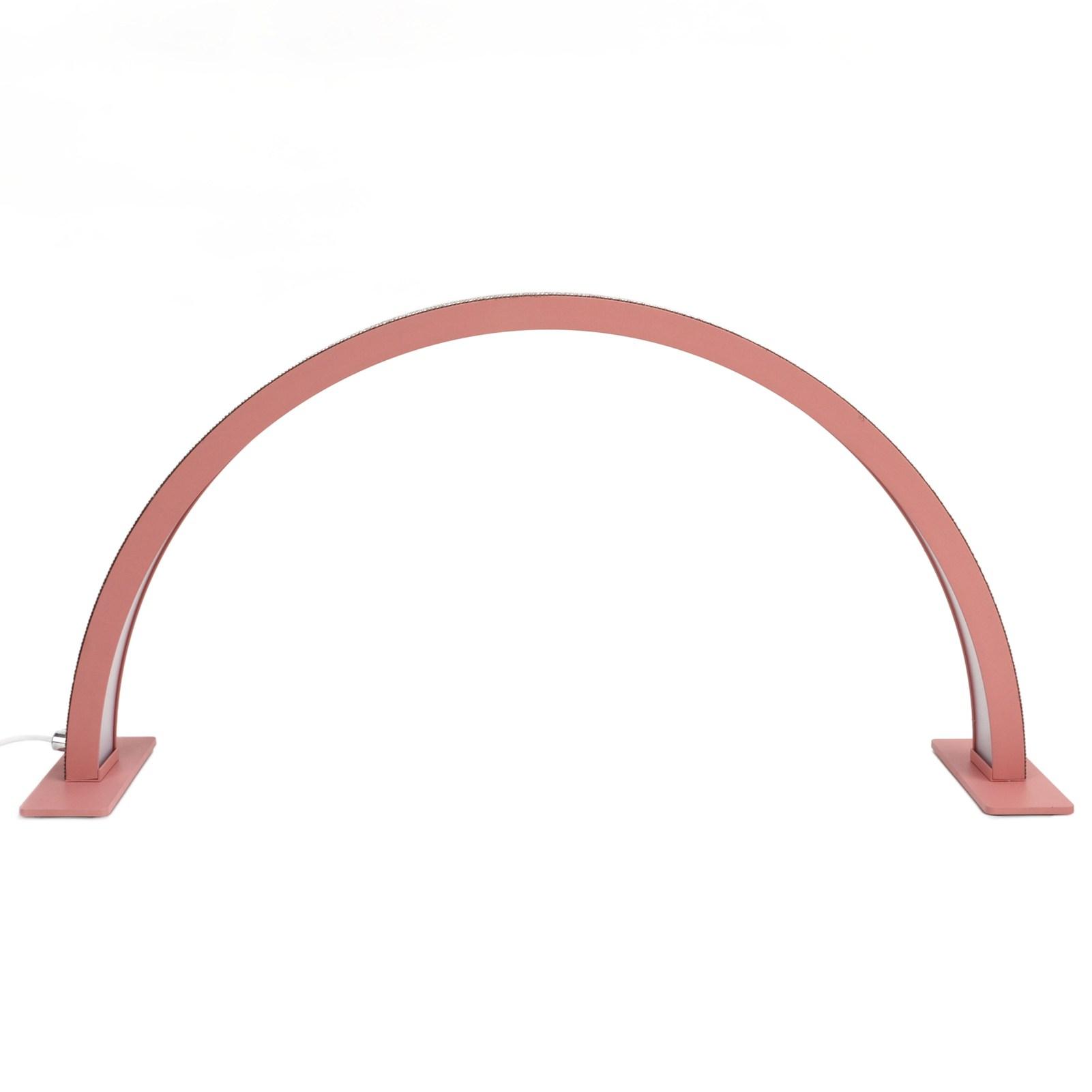 

22-дюймовая светодиодная лампа в форме полумесяца с декоративными стразами 30 Вт 3000 К‑6000 К с регулировкой яркости для маникюрного стола US Plug