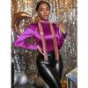 Aesthetic Glittering Bling Neckerchief Punk Cool Slender Scarf Fashion Sequin Scarf  Ladies