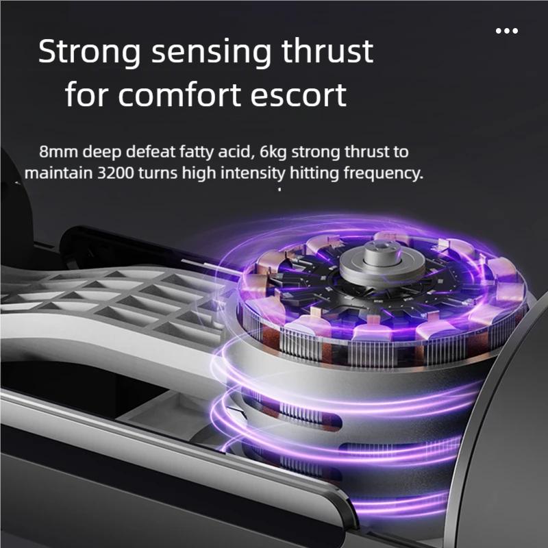 Electric Massage Gun Deep Tissue Facial Massgaer Arms Back Leg Muscle Relaxing For Body Back Arm Fascia Gun With Hot And Cold