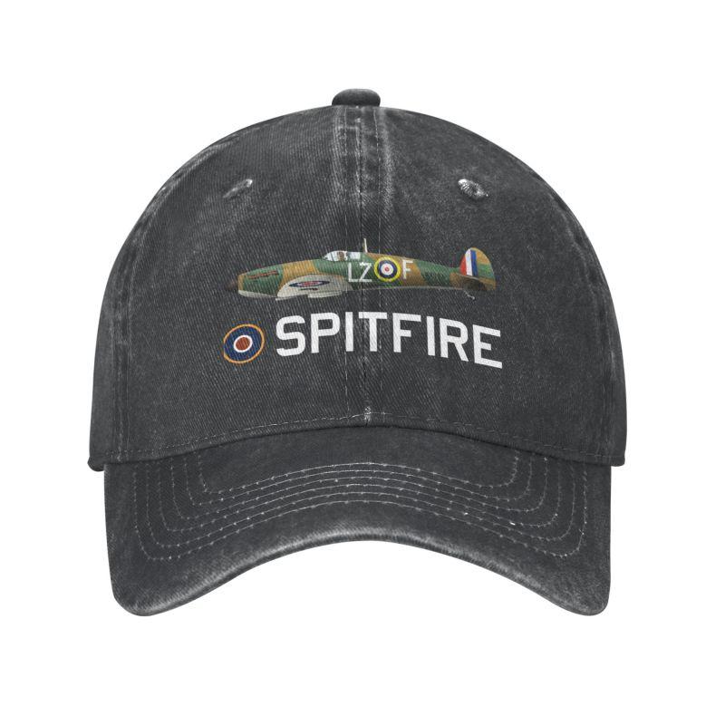 Cotton Supermarine RAF Spitfire Baseball Cap Outdoor Unisex Women's WW2 War Fighter Aircraft Plane Airplane British Dad Hat